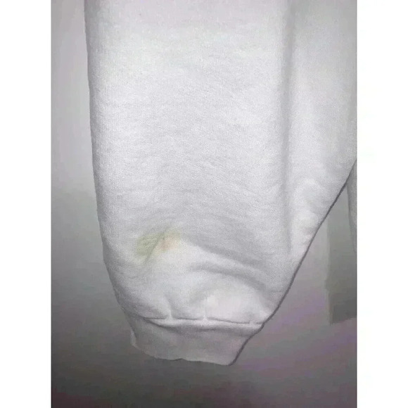 Talentless Less Talent Logo Hoodie White Women’s Size L - Picture 7 of 9